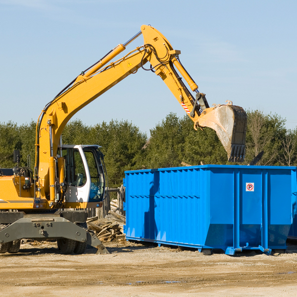 what size residential dumpster rentals are available in Coalgate